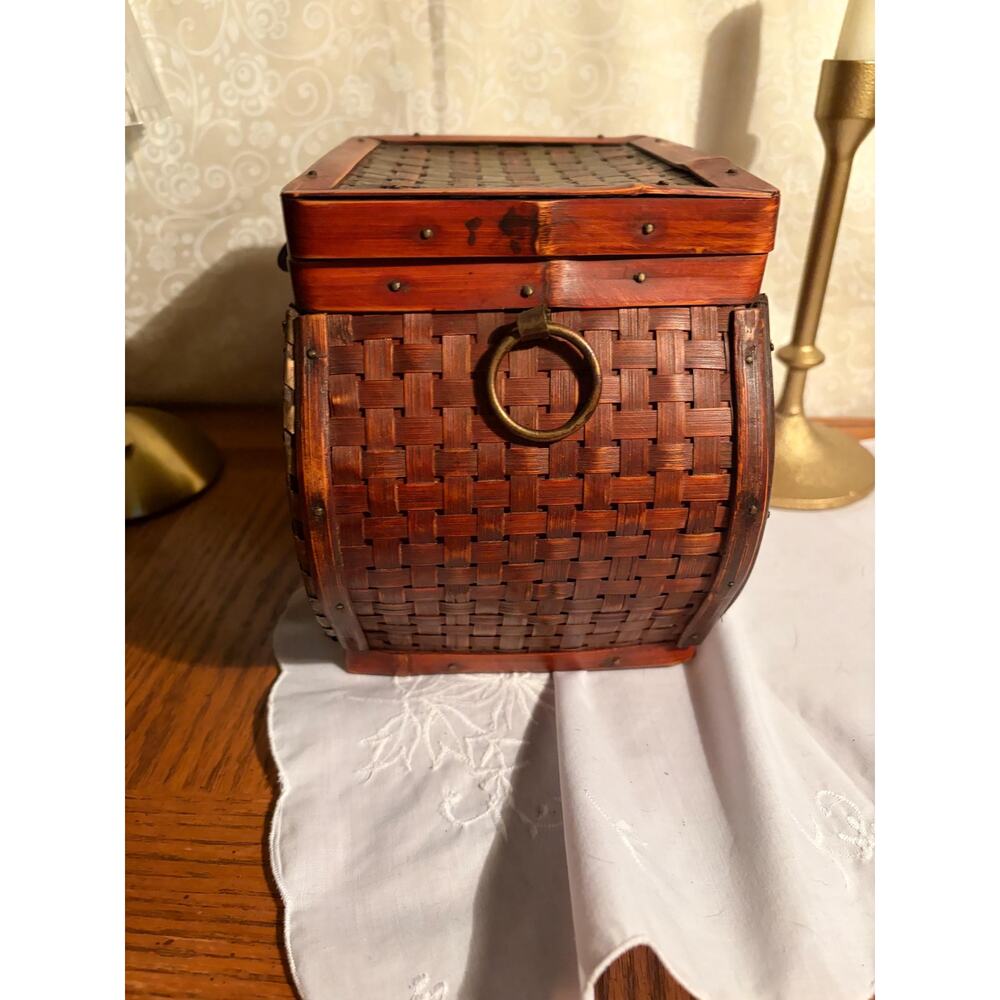 Vintage Hexagonal Mixed-Media‎ Trinket Chest - Picture 9 of 10
